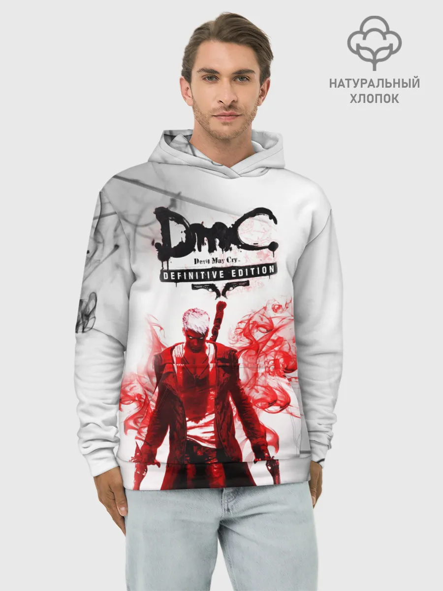 Худи мужской база хлопок / devil may cry