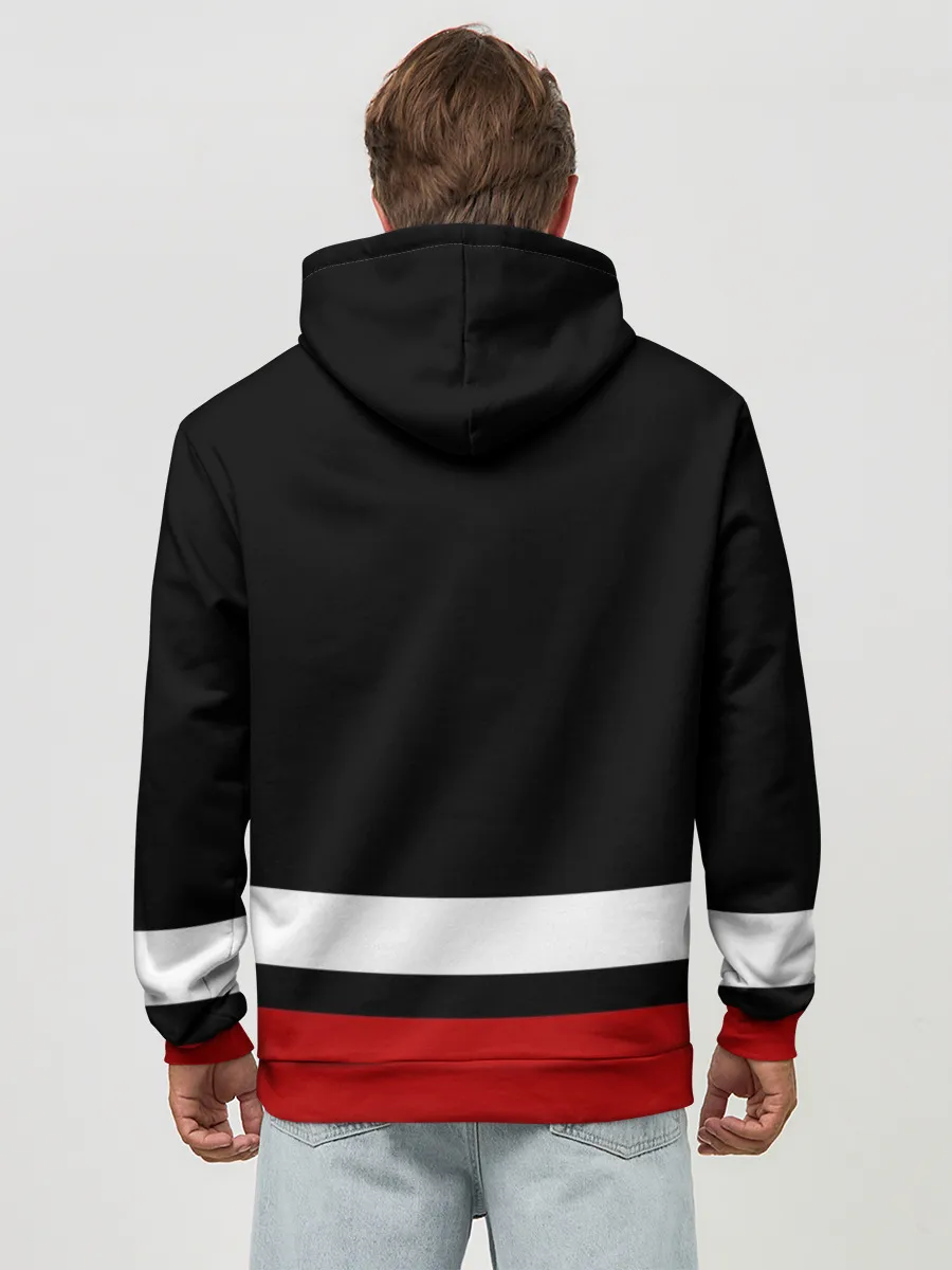 Худи мужской база хлопок / Каролина Харрикейнз