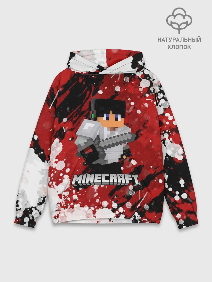 Худи мужской база хлопок / Minecraft / Майнкрафт