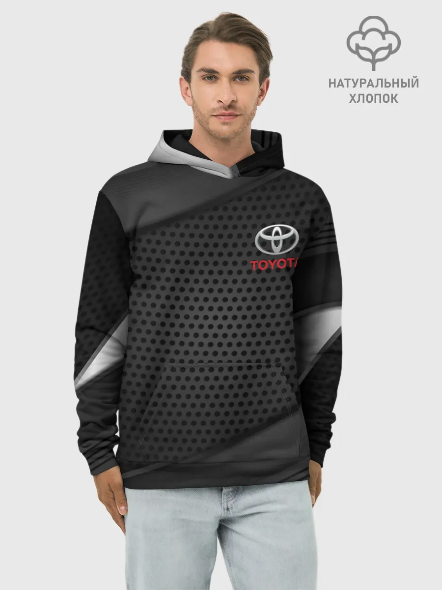 Худи мужской база хлопок / TOYOTA / ТОЕТА