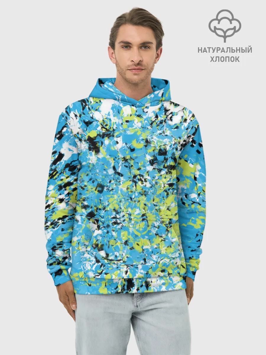 Худи мужской база хлопок / Абстракция