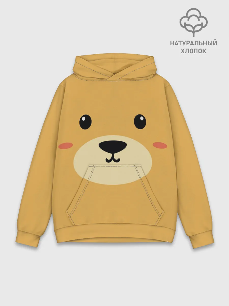 Худи мужской база хлопок / Мишка