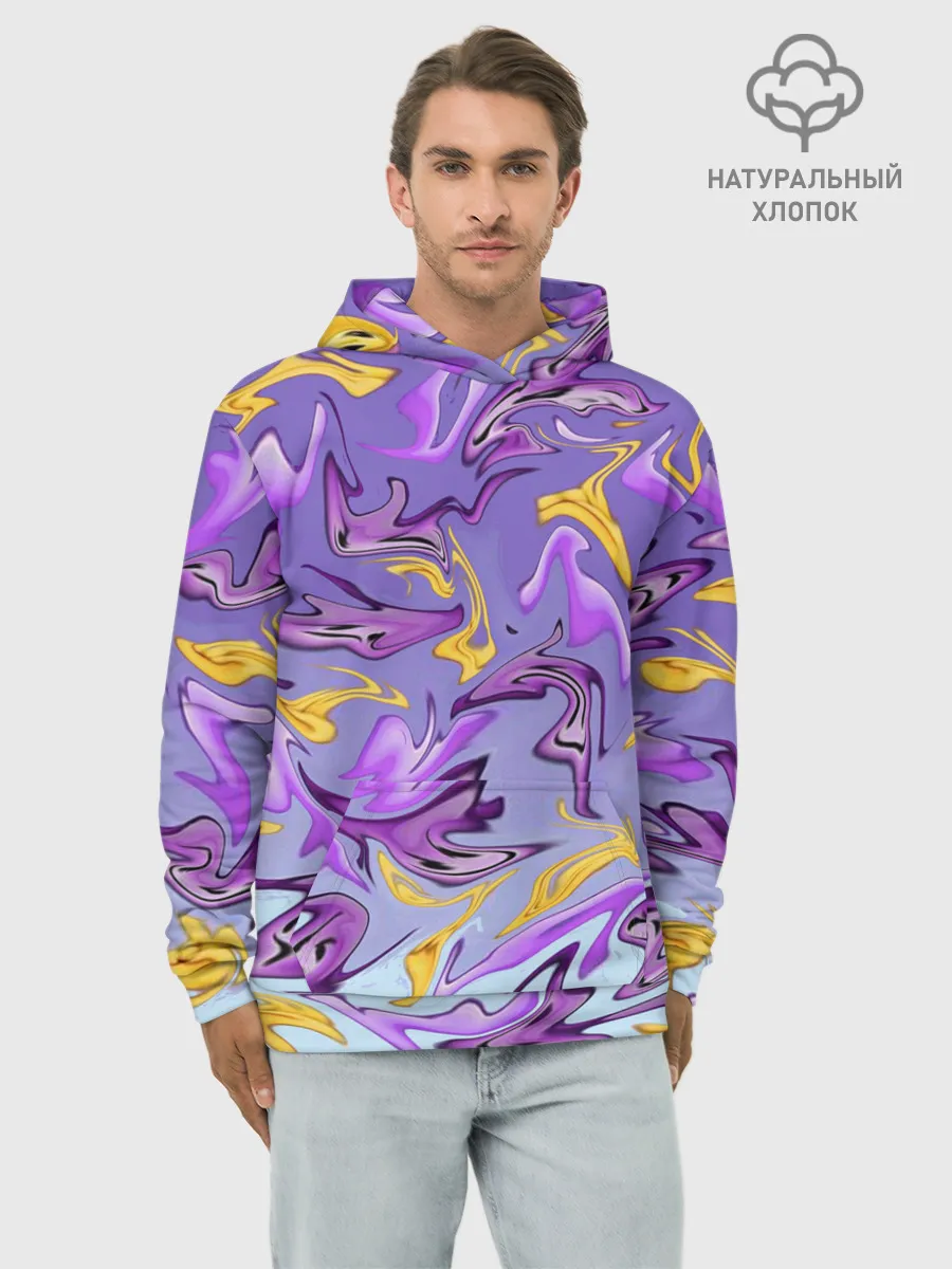 Худи мужской база хлопок / Абстракция