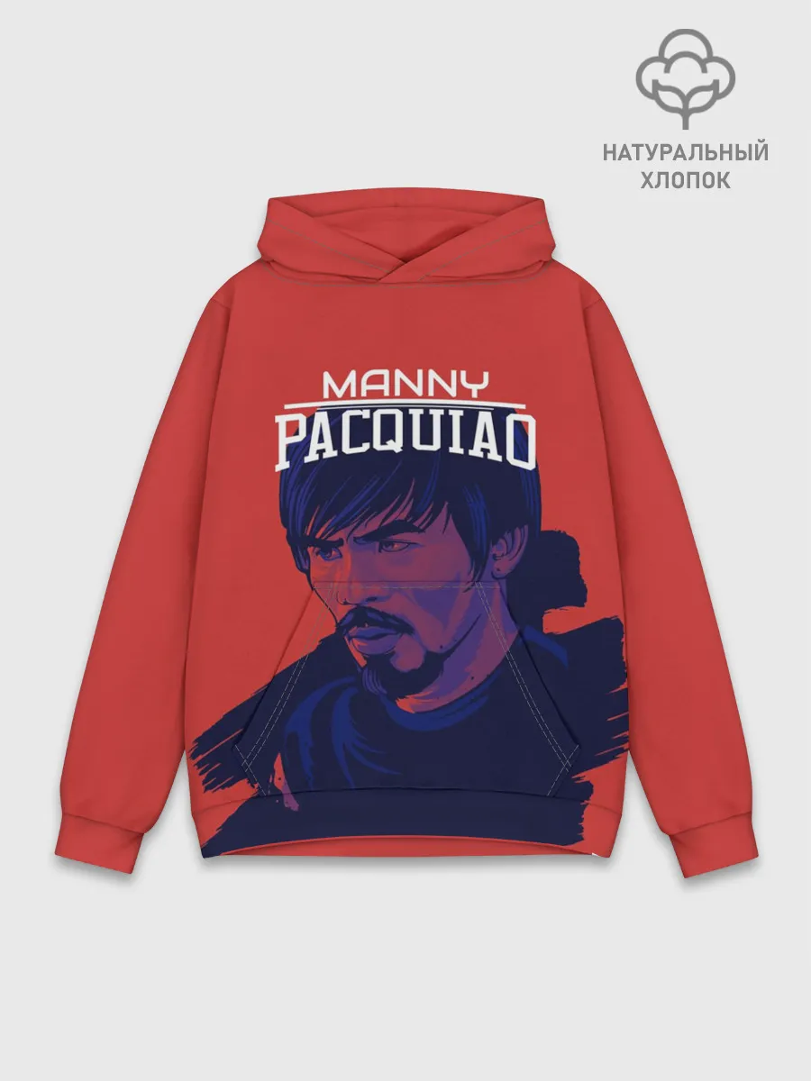 Худи мужской база хлопок / Manny Pacquiao