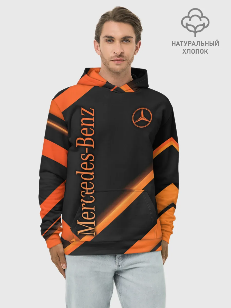 Худи мужской база хлопок / Mercedes-Benz