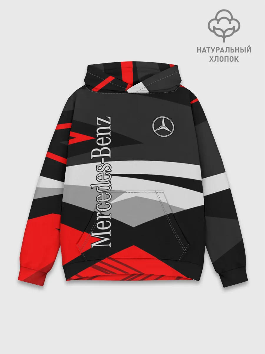 Худи мужской база хлопок / Mercedes-Benz