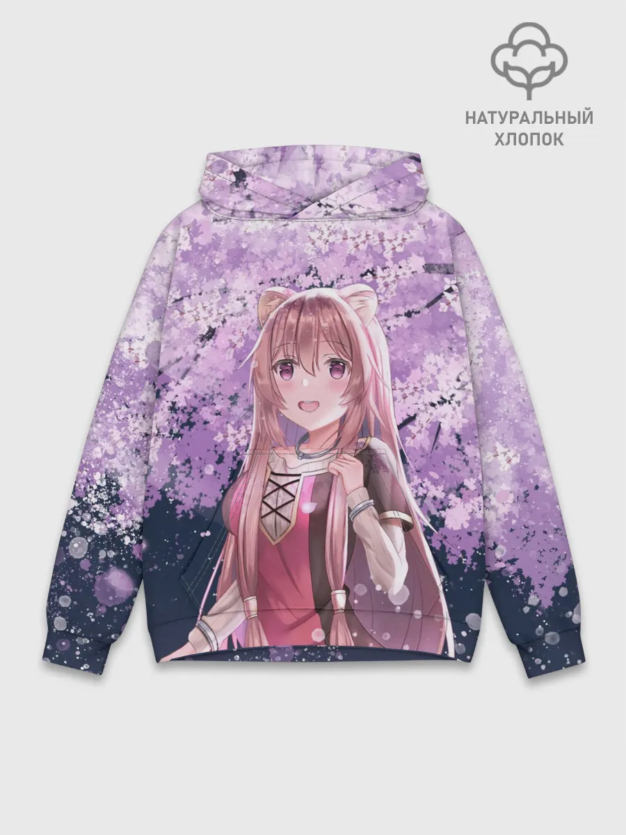 Худи мужской база хлопок / Восхождение героя щита