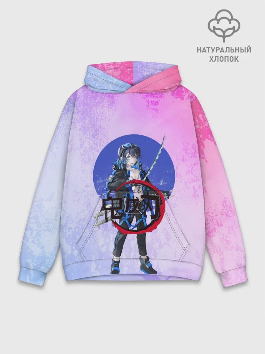 Худи мужской база хлопок / Клинок рассекающий демонов