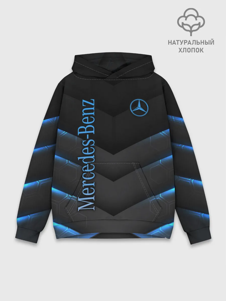 Худи мужской база хлопок / Mercedes-Benz