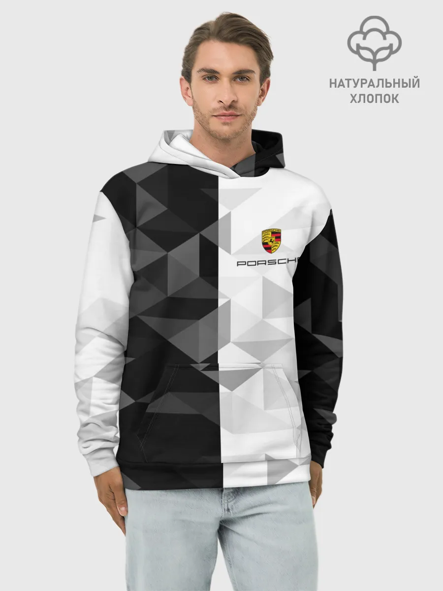 Худи мужской база хлопок / PORSCHE | ПОРШЕ