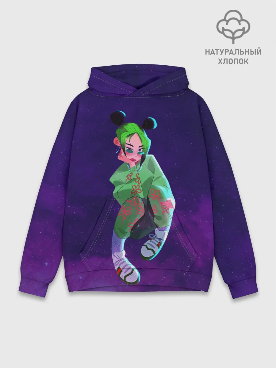 Худи мужской база хлопок / БИЛЛИ АЙЛИШ