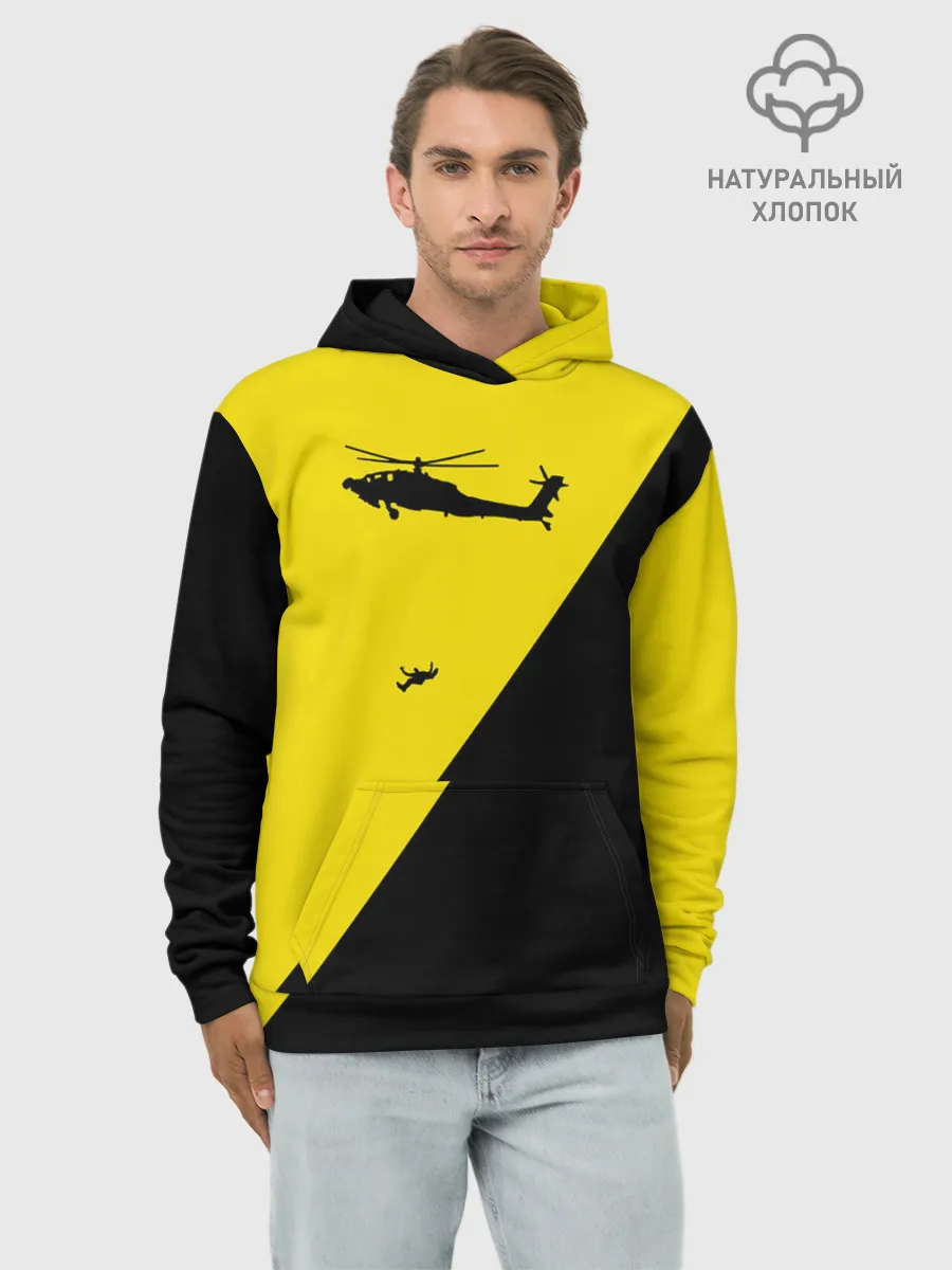 Худи мужской база хлопок / Вертолет Пиночета