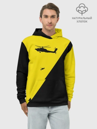 Худи мужской база хлопок / Вертолет Пиночета