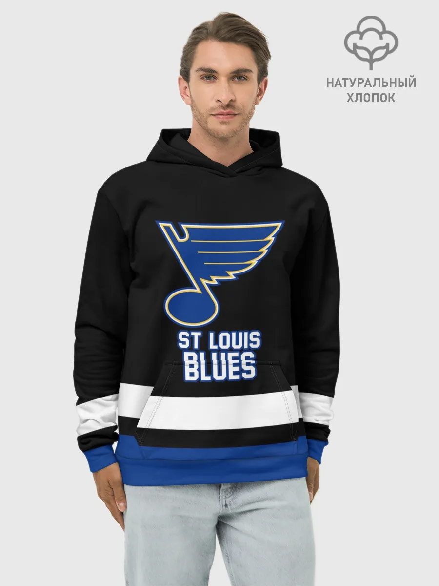 Худи мужской база хлопок / Сент-Луис Блюз
