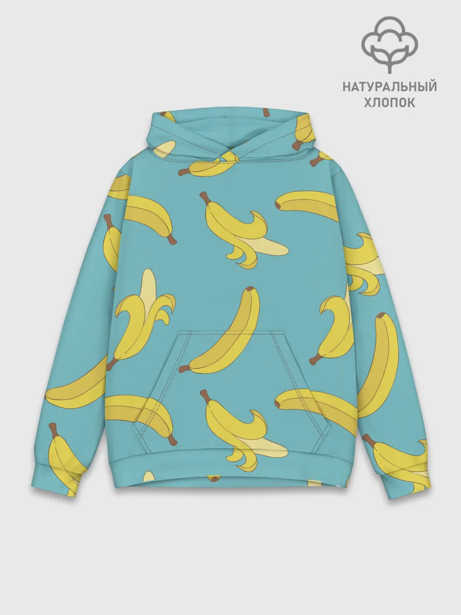 Худи мужской база хлопок / Банановый дождь