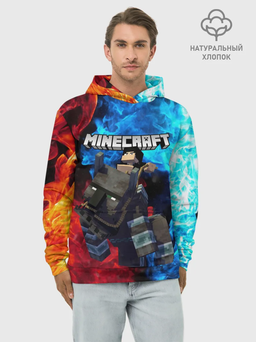 Худи мужской база хлопок / Minecraft / Майнкрафт