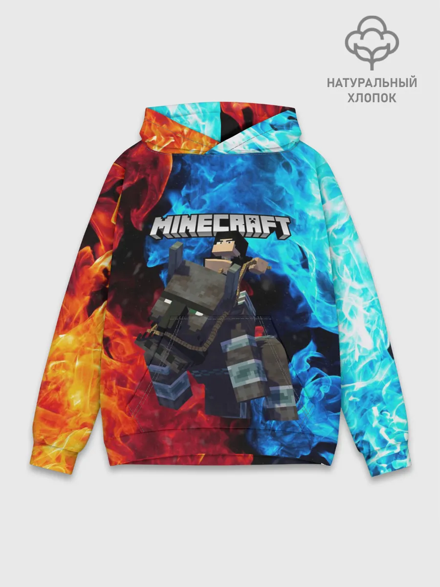 Худи мужской база хлопок / Minecraft / Майнкрафт