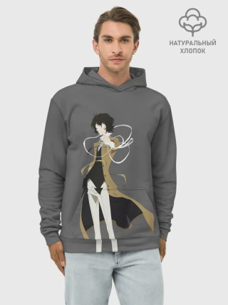 Худи мужской база хлопок / Осаму Дазай