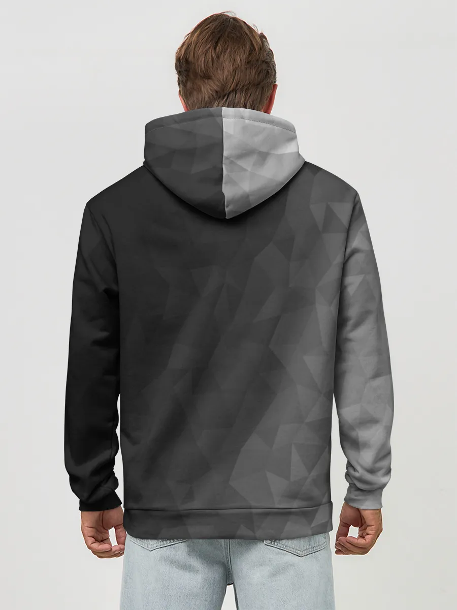 Худи мужской база хлопок / Dark abstraction