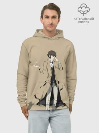 Худи мужской база хлопок / Осаму шагает