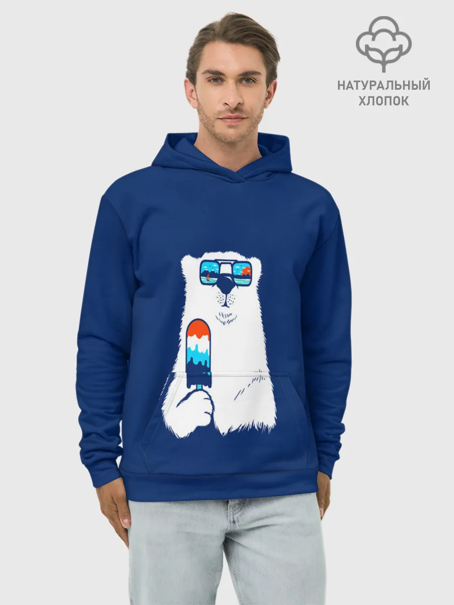 Худи мужской база хлопок / Мишка