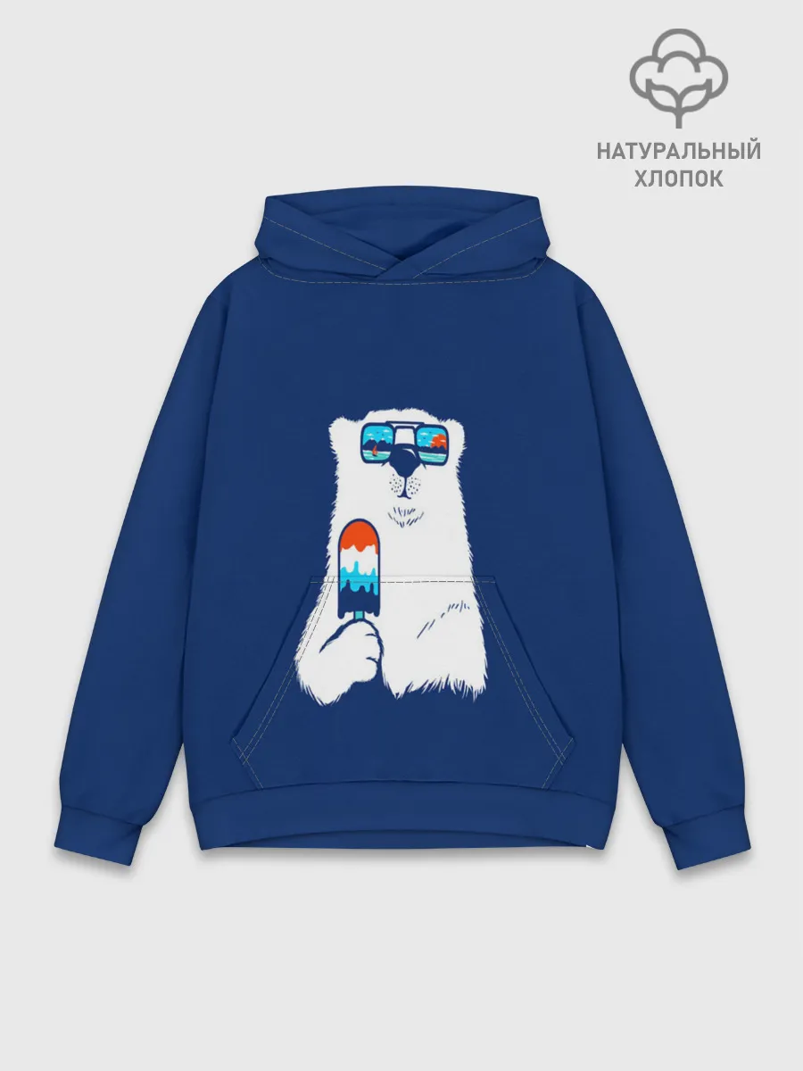 Худи мужской база хлопок / Мишка