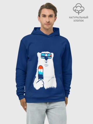 Худи мужской база хлопок / Мишка