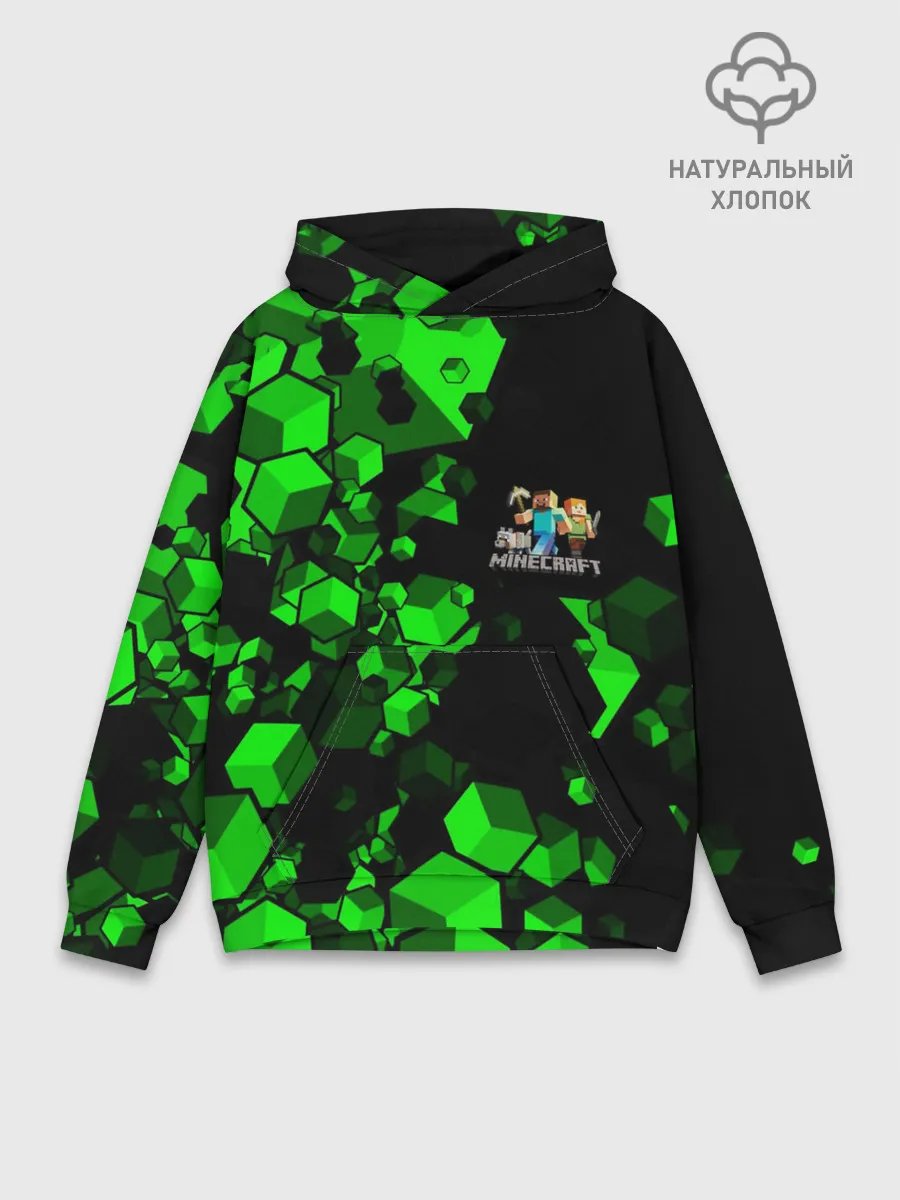 Худи мужской база хлопок / MINECRAFT