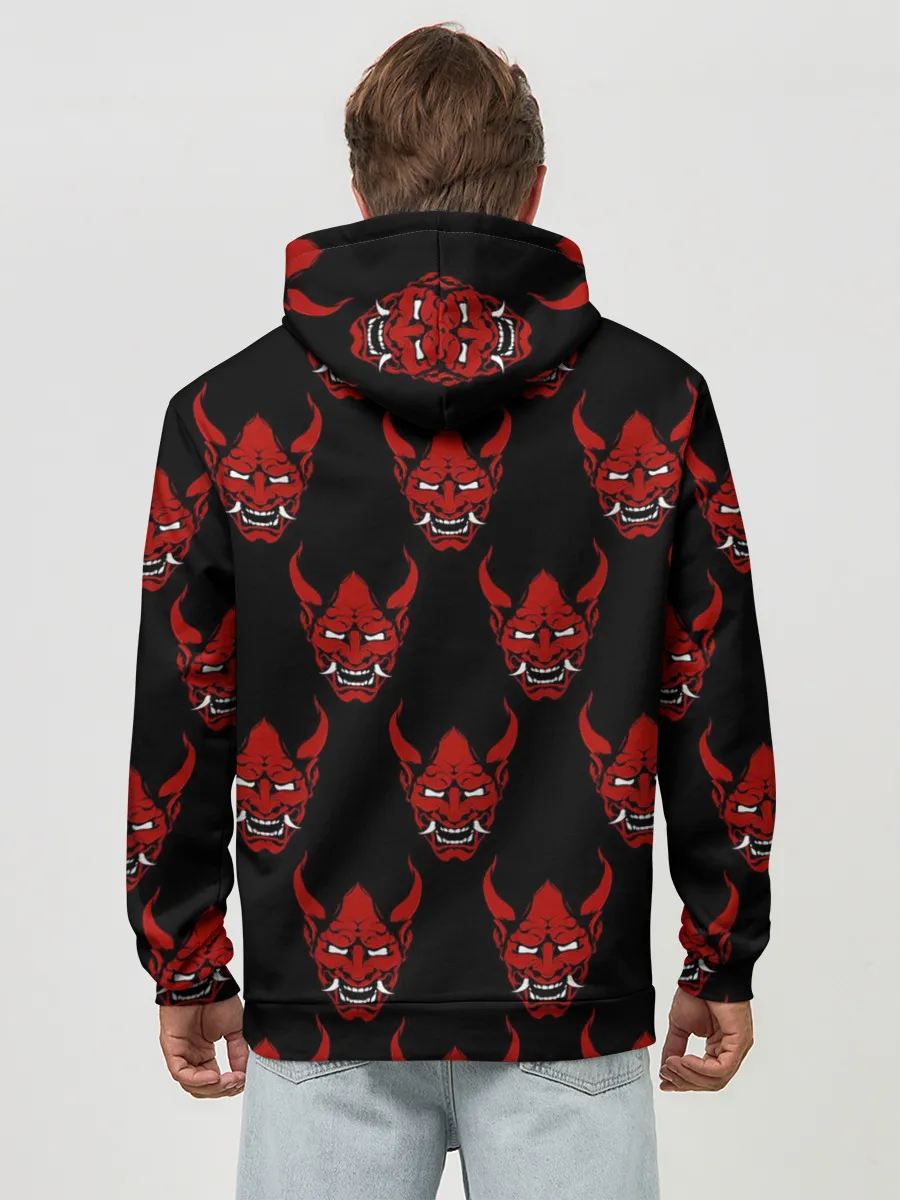 Худи мужской база хлопок / Маски Они