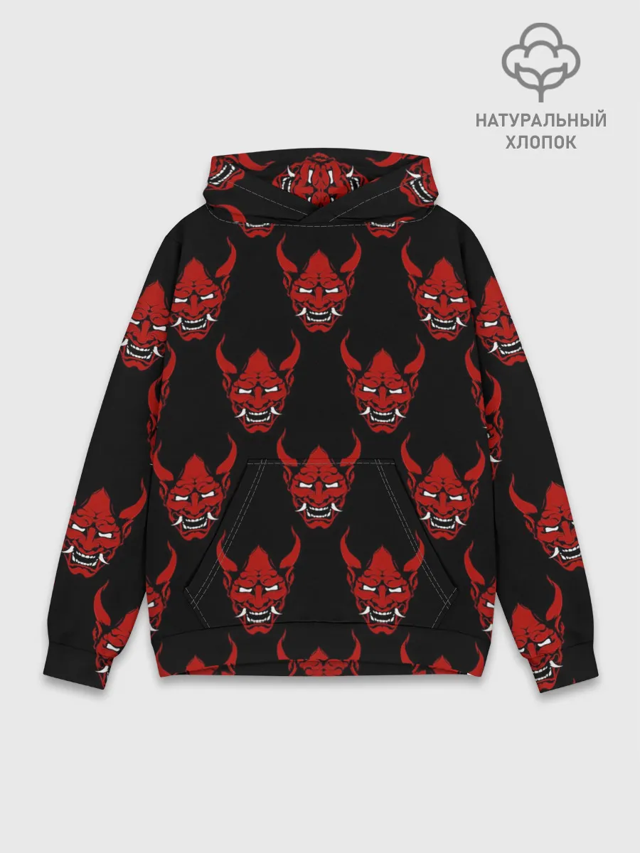Худи мужской база хлопок / Маски Они