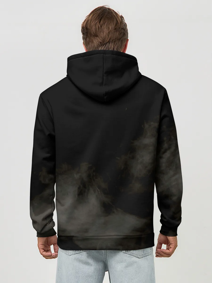 Худи мужской база хлопок / ALL BLACKS