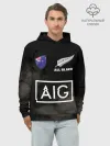 Худи мужской база хлопок / ALL BLACKS