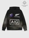 Худи мужской база хлопок / ALL BLACKS