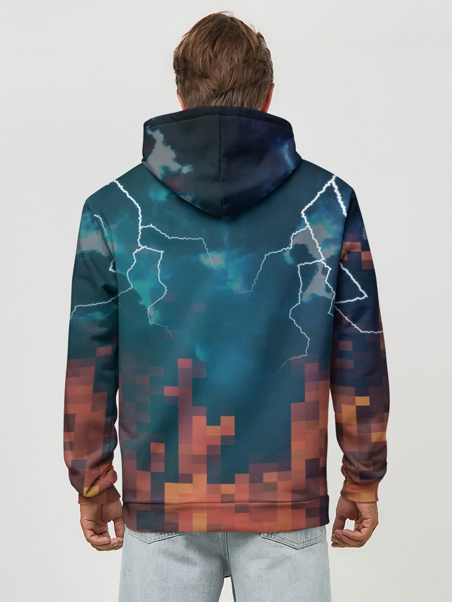 Худи мужской база хлопок / ЪУЪ Молнии