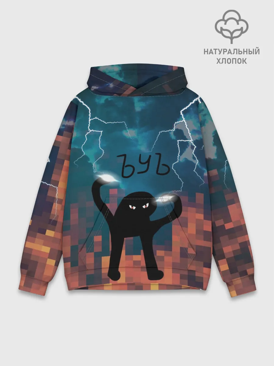 Худи мужской база хлопок / ЪУЪ Молнии