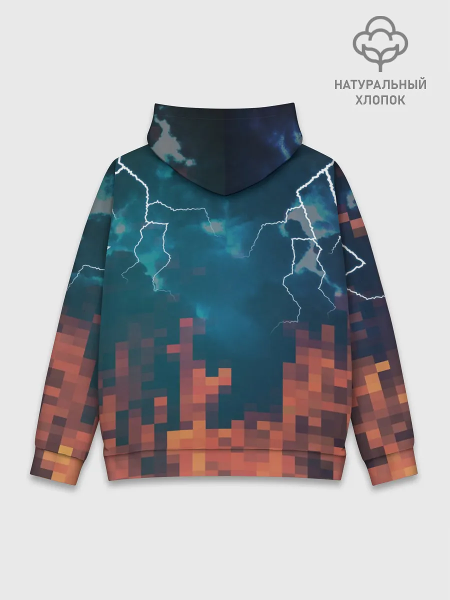 Худи мужской база хлопок / ЪУЪ Молнии