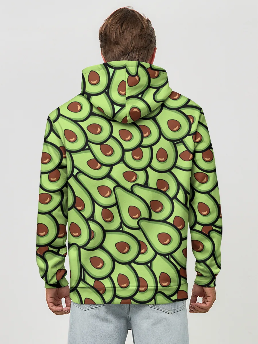 Худи мужской база хлопок / АВОКАДО