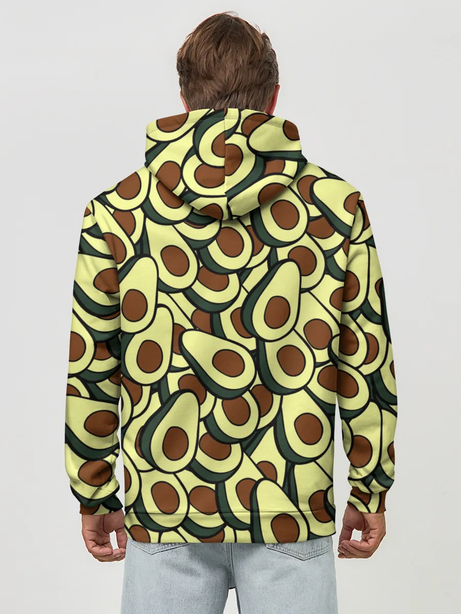 Худи мужской база хлопок / Авокадо