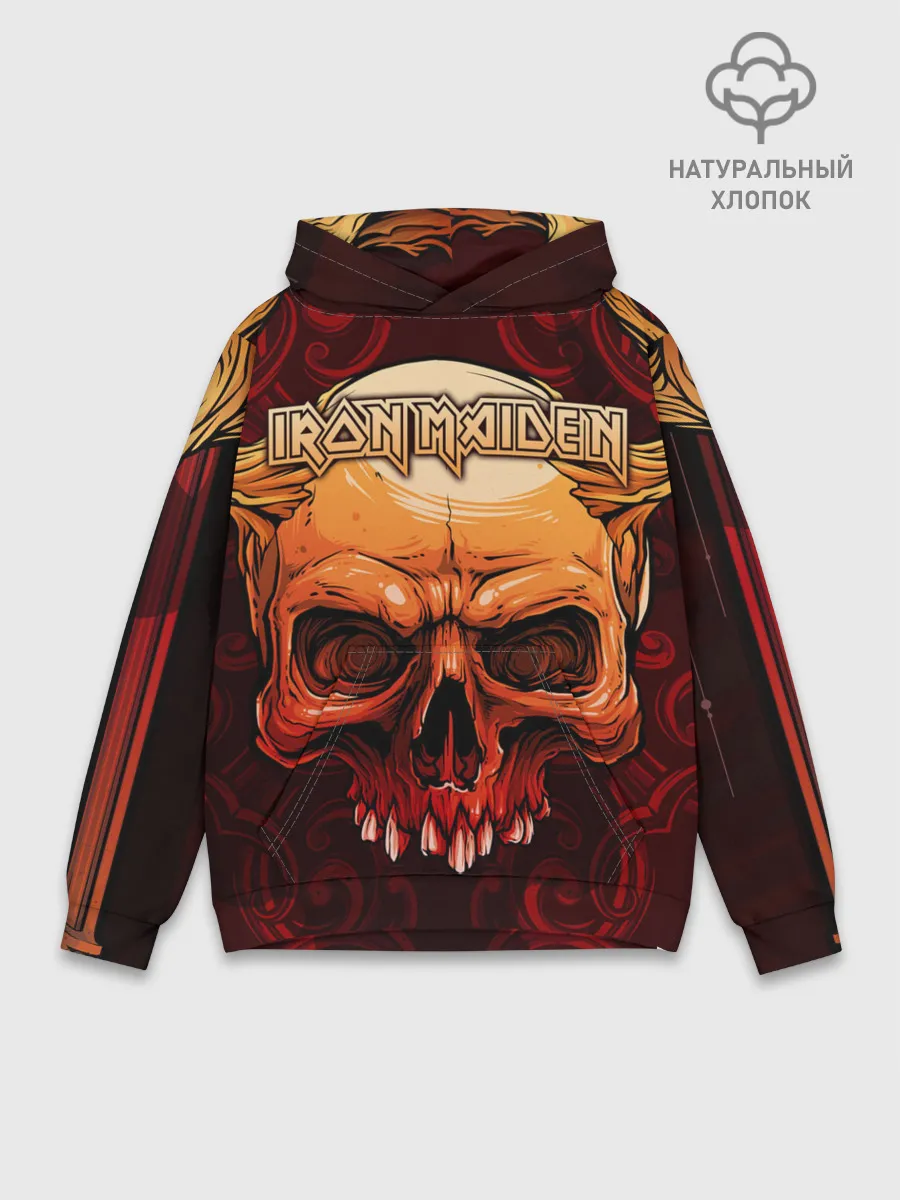 Худи мужской база хлопок / Iron Maiden