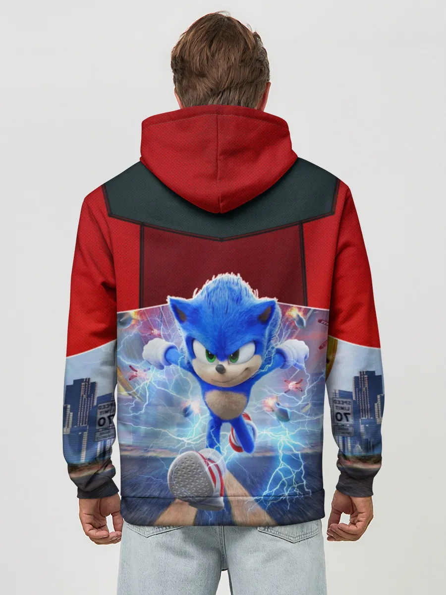 Худи мужской база хлопок / Соник 2020