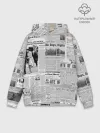 Худи мужской база хлопок / Газета Newspaper