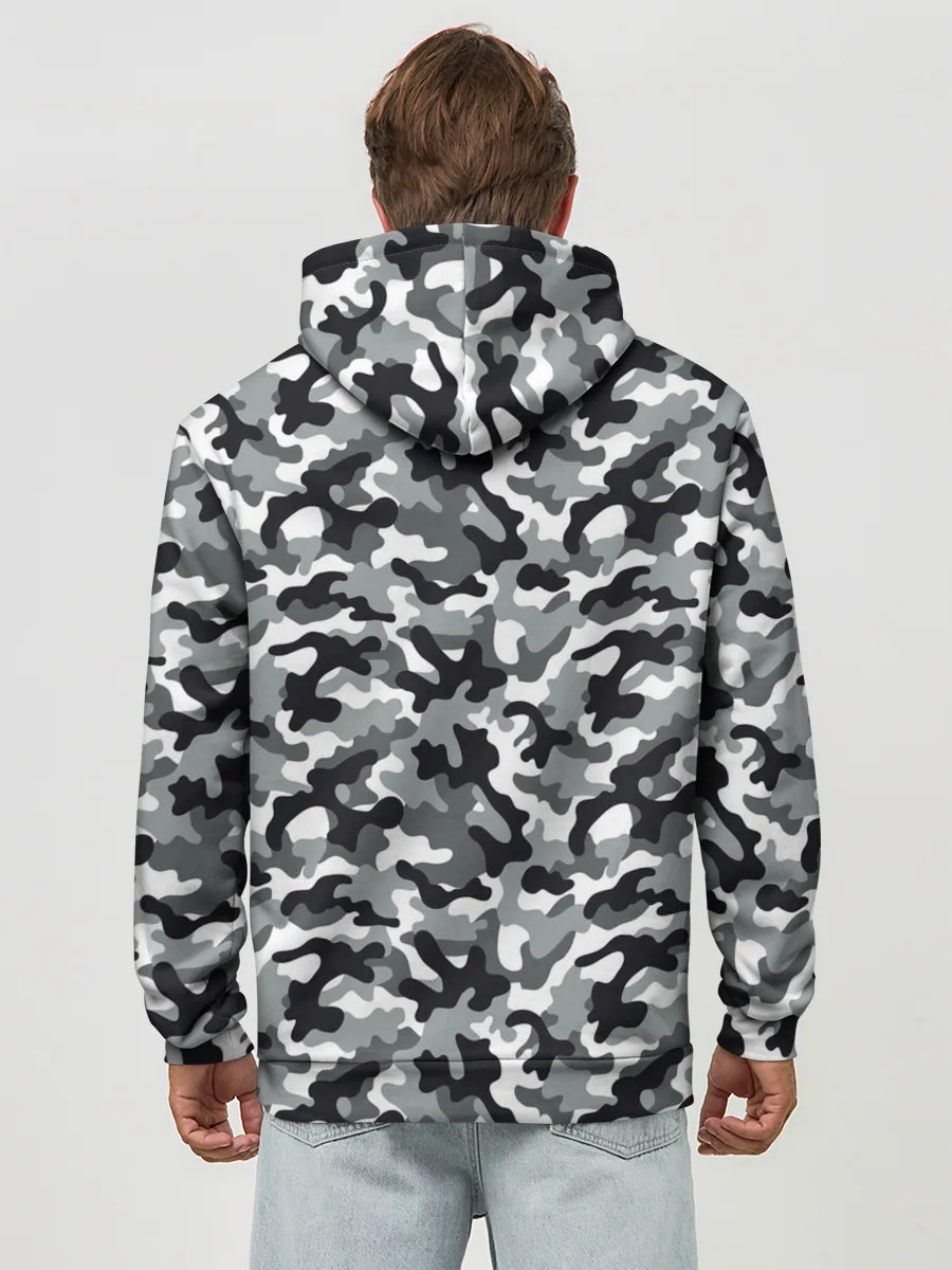 Худи мужской база хлопок / Камуфляж