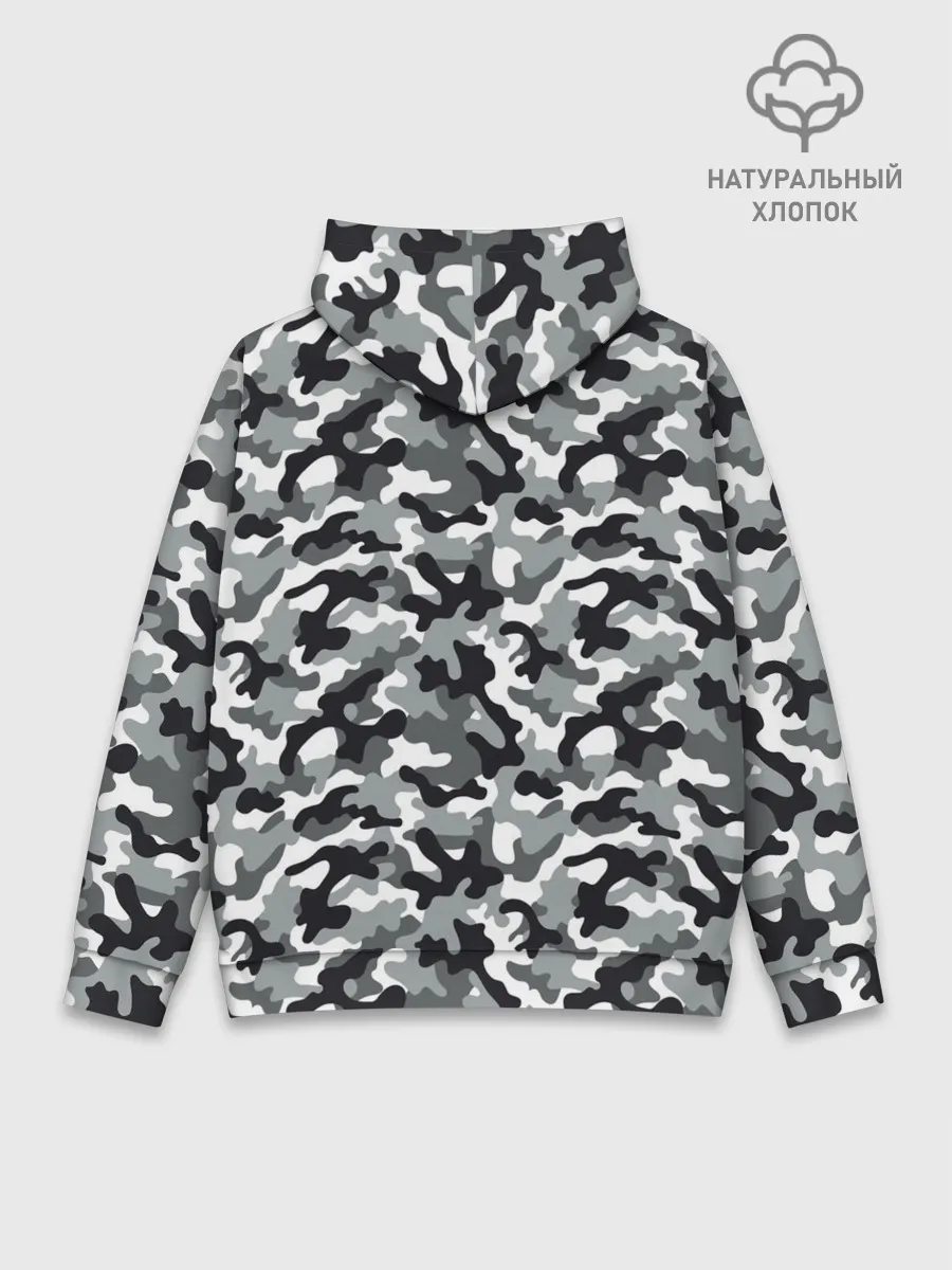 Худи мужской база хлопок / Камуфляж