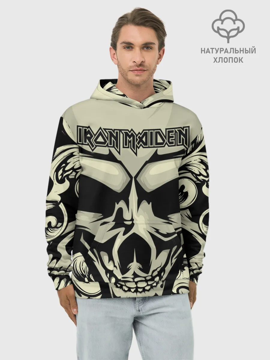 Худи мужской база хлопок / Iron Maiden