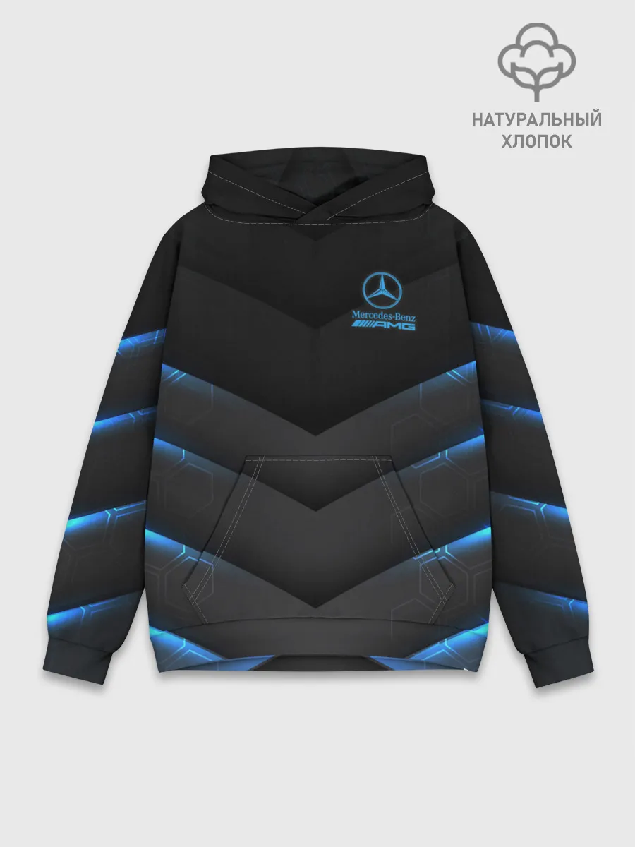 Худи мужской база хлопок / MERCEDES-AMG | МЕРСЕДЕС
