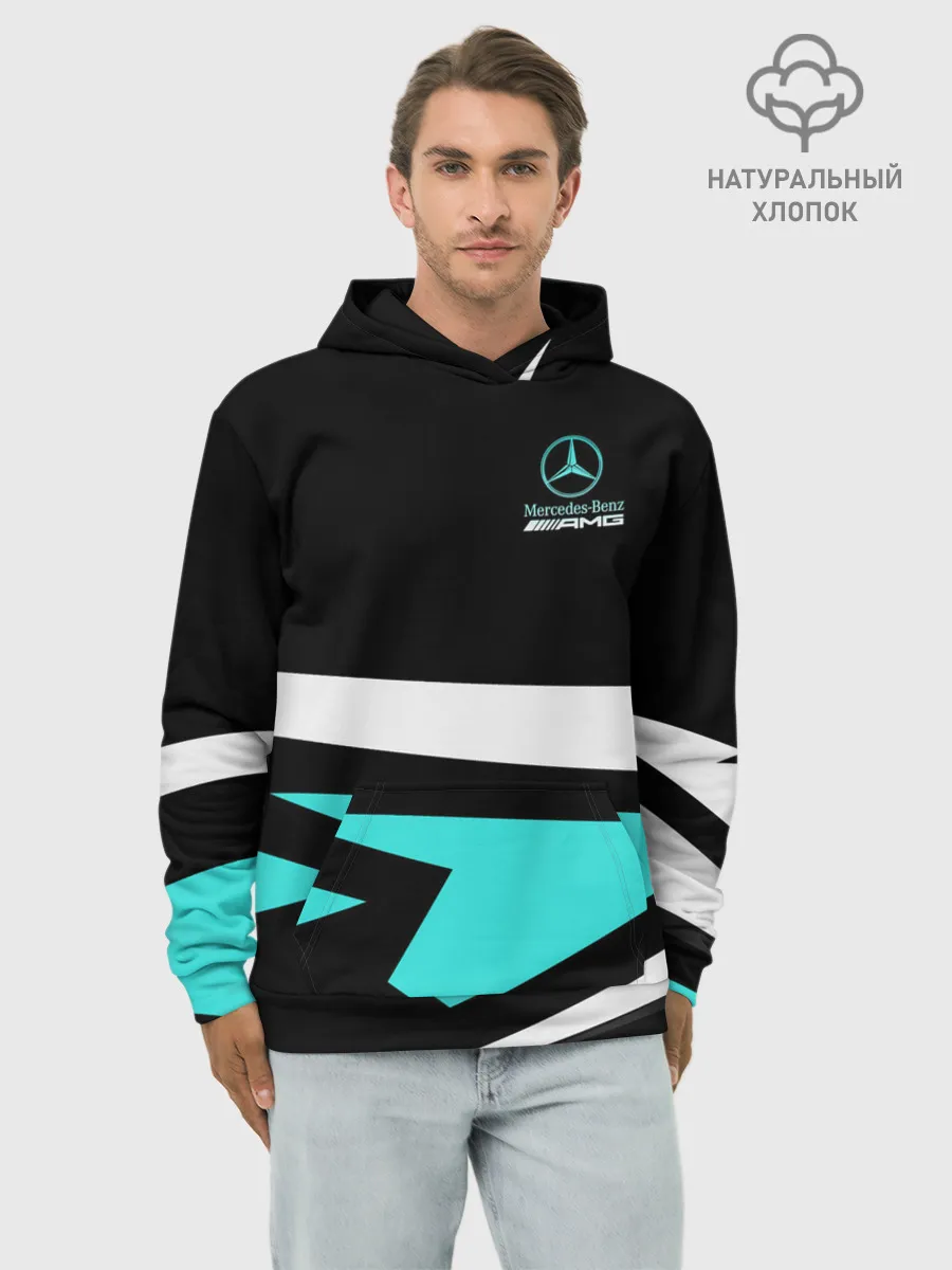 Худи мужской база хлопок / Mercedes-AMG
