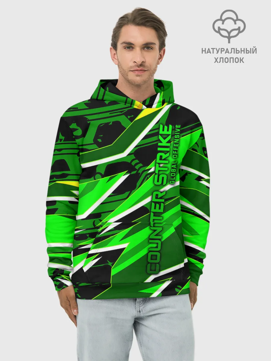 Худи мужской база хлопок / Counter-Strike