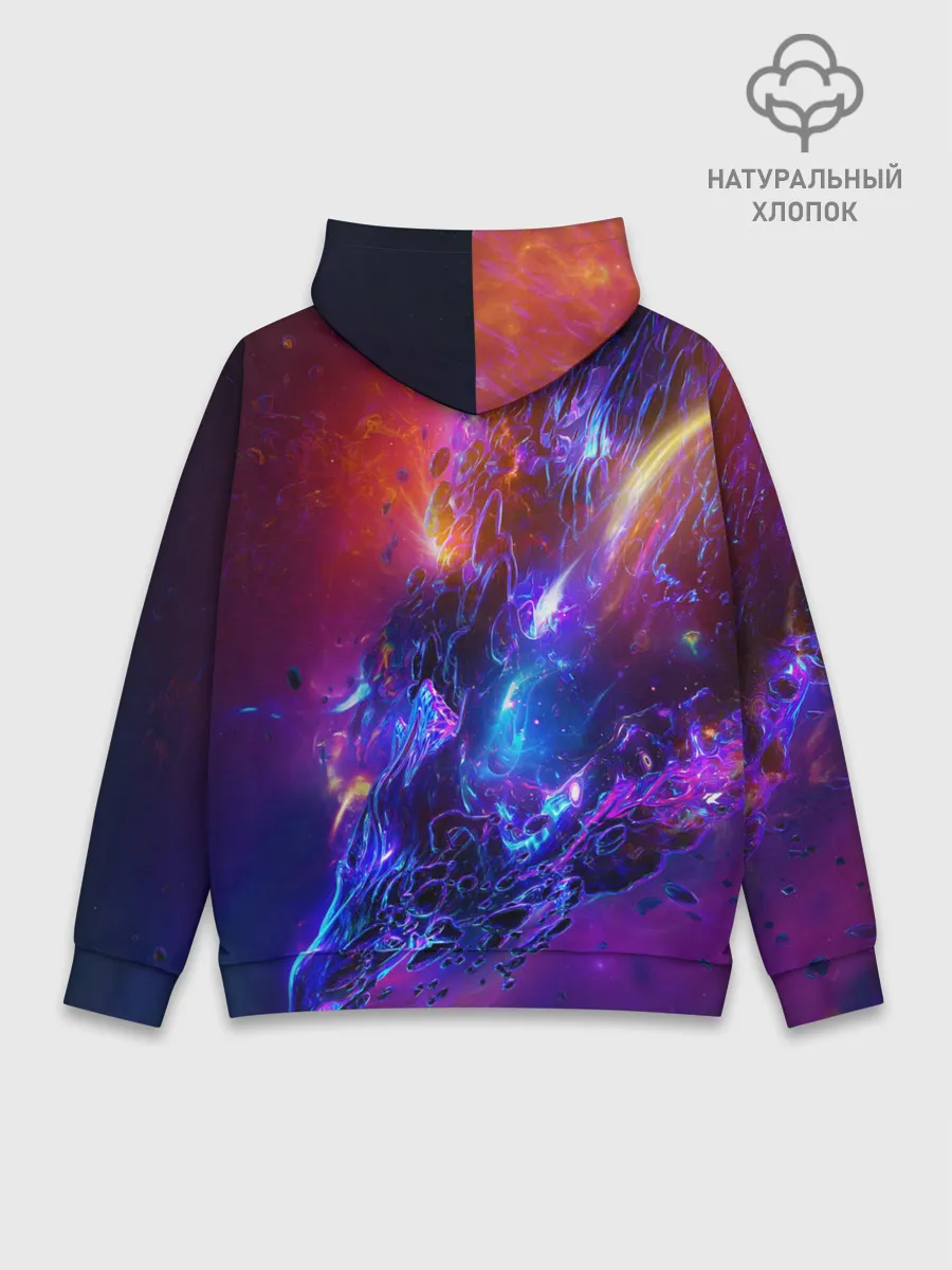 Худи мужской база хлопок / Universe Neon