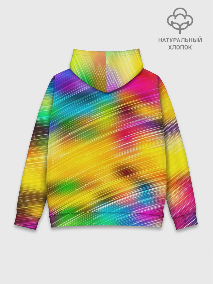 Худи мужской база хлопок / Радужный звездопад