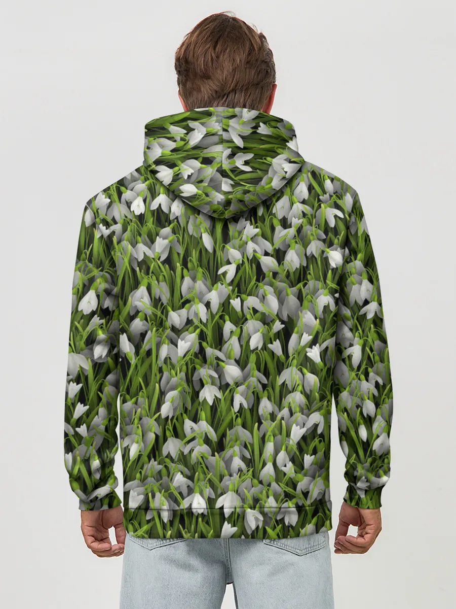 Худи мужской база хлопок / Подснежники